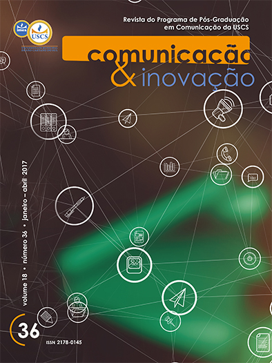 					Visualizar v. 18 n. 36 (2017): Comunicação & Inovação
				