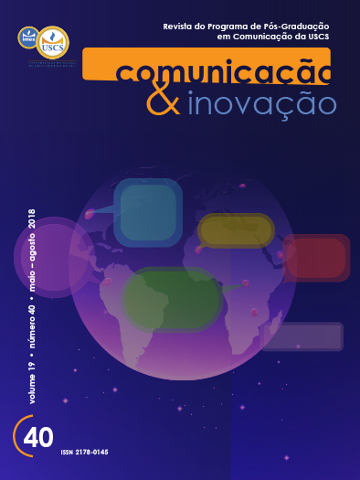 					Visualizar v. 19 n. 40 (2018): Comunicação & Inovação
				