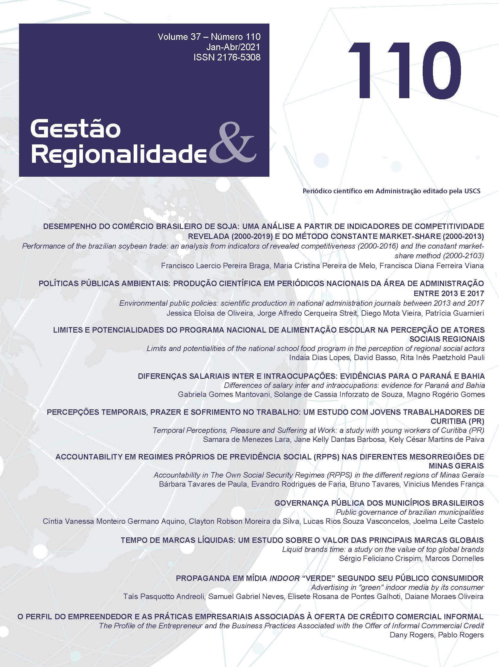 					Visualizar v. 37 n. 110 (2021): GESTÃO & REGIONALIDADE
				