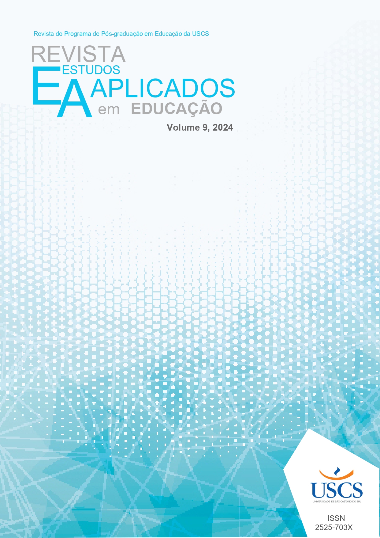 					Visualizar v. 9 (2024): REVISTA ESTUDOS APLICADOS EM EDUCAÇÃO - REAe
				