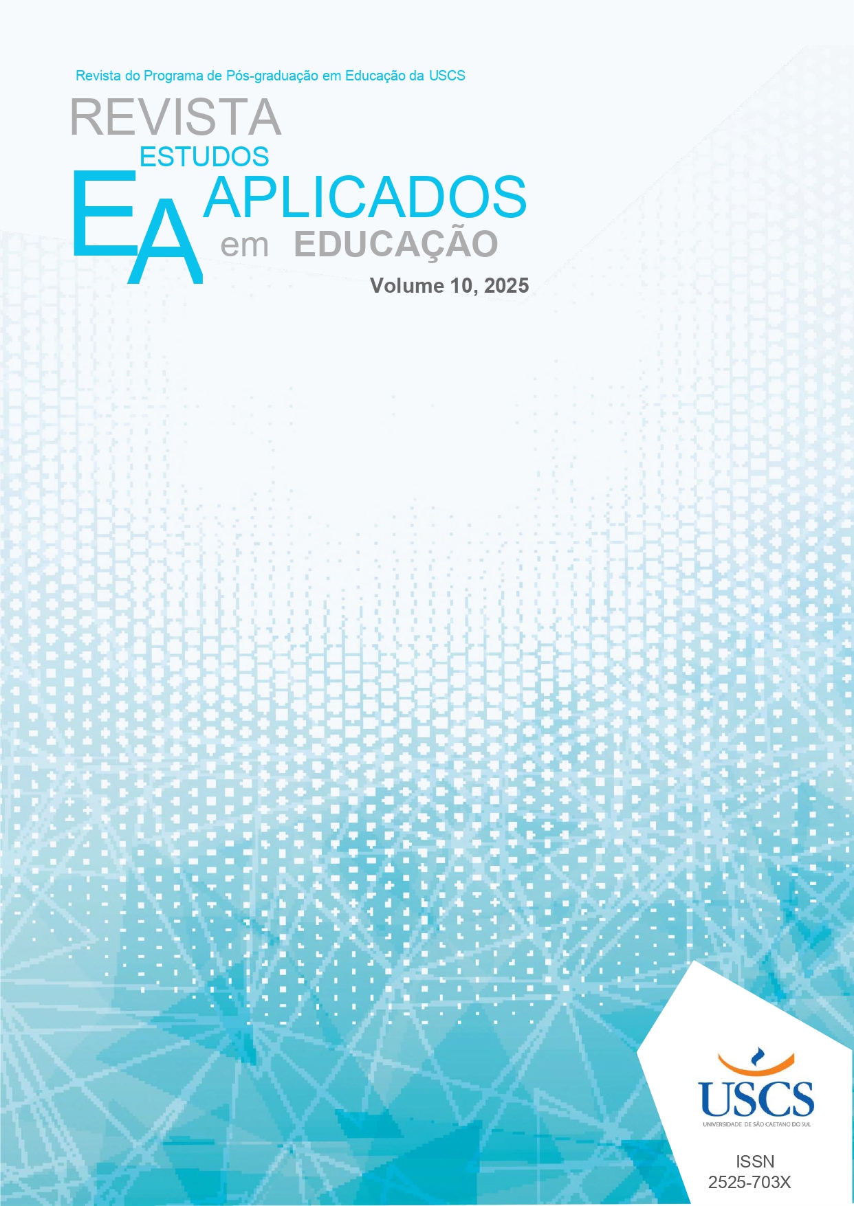 					Visualizar v. 10 (2025): REVISTA ESTUDOS APLICADOS EM EDUCAÇÃO - REAe
				